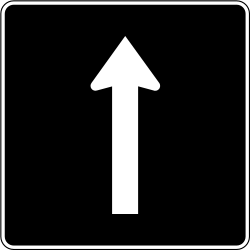 Einbahnstraße.