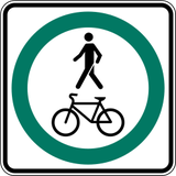 Mandatory shared pedestrian and cycle path.