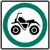 Mandatory path for snowmobiles.