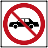 Cars prohibited.