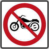 Motorcycles prohibited.