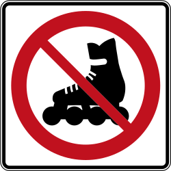 Skater verboten.