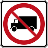 Trucks prohibited.