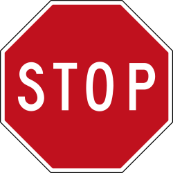 Stop and give way.