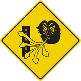Warning for strong crosswinds.