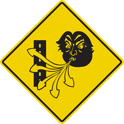 Warning for strong crosswinds.