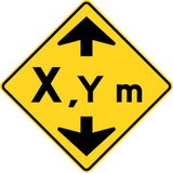 Warning for a height restriction.