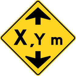 Warning for a height restriction.