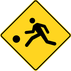 Warning for a playground.