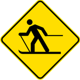 Warning for skiers.