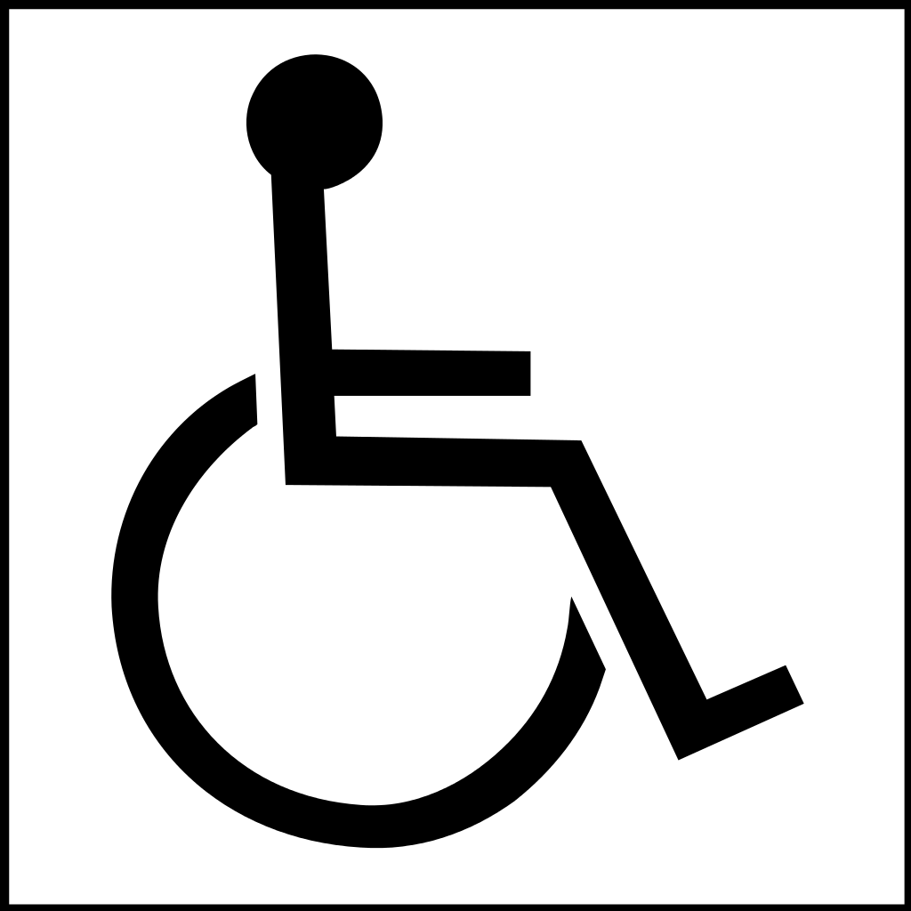 Para personas con discapacidad.