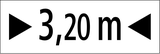 Angegebene Breite.
