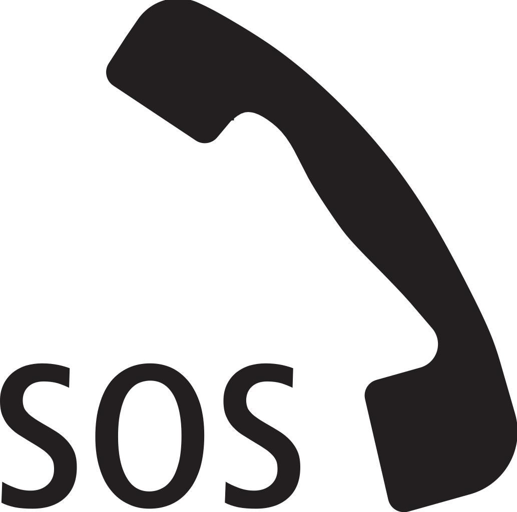 Teléfono de emergencia.