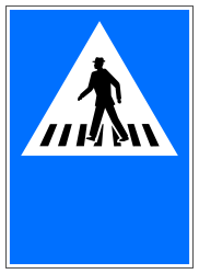Fußgängerüberweg.