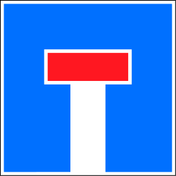 Sackgasse.