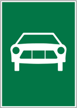 Beginn einer Kraftfahrstraße.