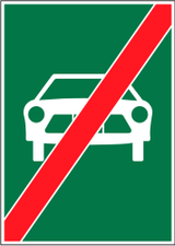 Ende der Kraftfahrstraße.