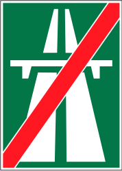 Ende der Autobahn.