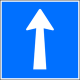 Einbahnstraße.
