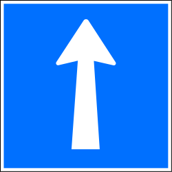 Einbahnstraße.