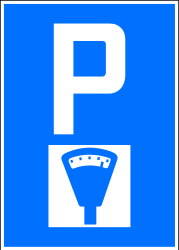 Parken nur gegen Gebühr.