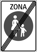 Ende der Fußgängerzone.