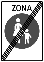 Ende der Fußgängerzone.