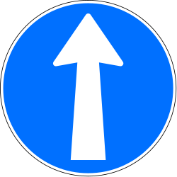 Driving straight ahead mandatory.