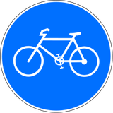 Vorgeschriebener Radweg.