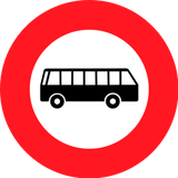 Busse verboten.