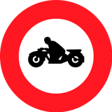 Motorräder verboten.