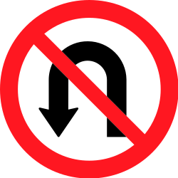 Wenden verboten.