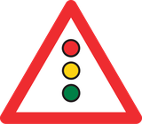 Warnung vor Ampeln voraus.