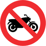 Motorcycles prohibited.