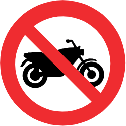Motorcycles prohibited.