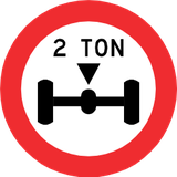 Vehicles exceeding the axle-load limit prohibited.