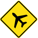 Warning for low-flying aircraft.