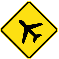Warning for low-flying aircraft.