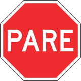 Stop and give way.