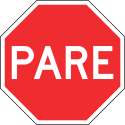 Stop and give way.