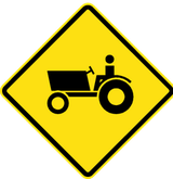 Warning for tractors.