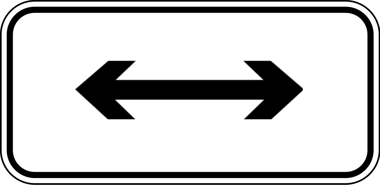 To the left or right.