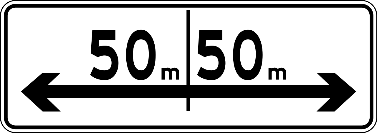 ... metres to the left or right.