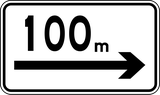 ... metres to the right.