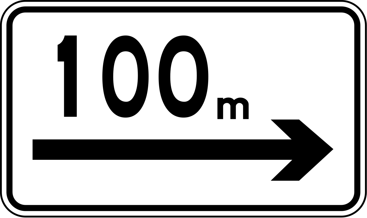 ... metres to the right.