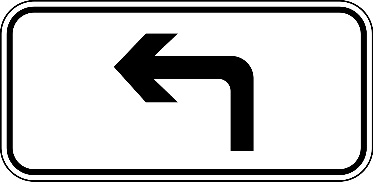 Applies after a left turn.