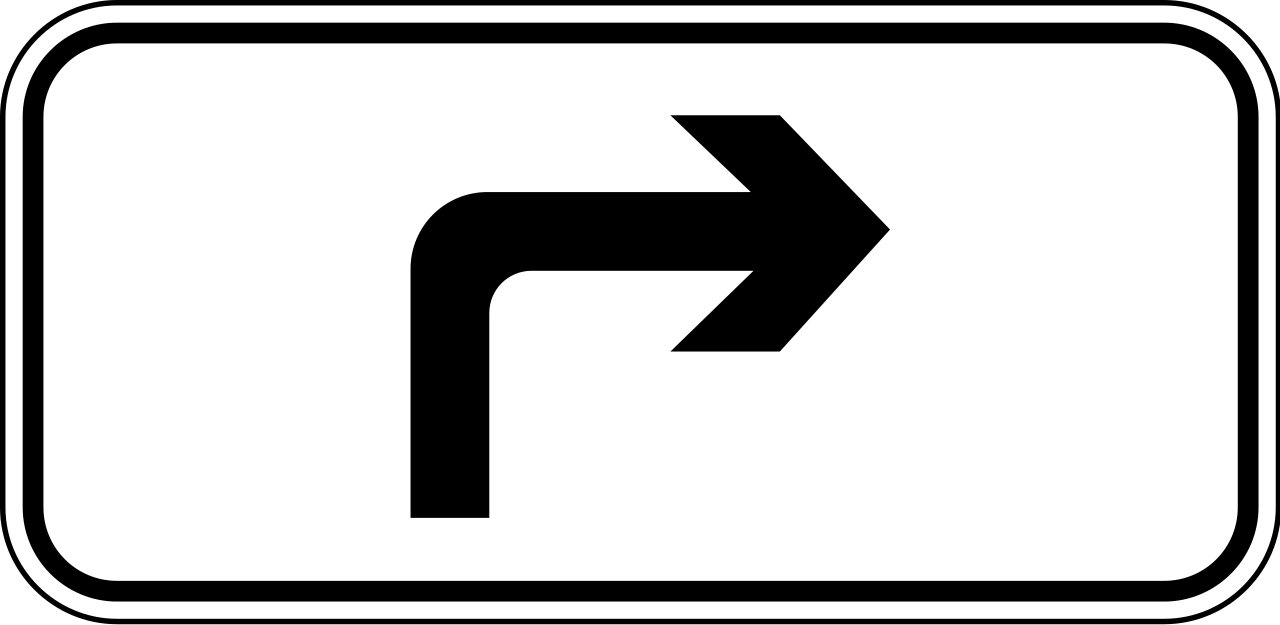 Applies after a right turn.