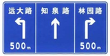 Overview of the lanes and their direction.