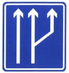Inicio de un nuevo carril.