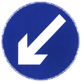 Pass obstacle on the left.